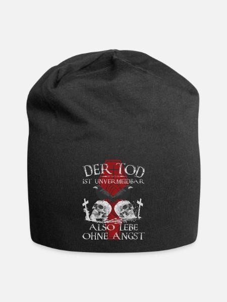 Der Tod ist Unvermeidbar - Jersey-Beanie - Schwarz