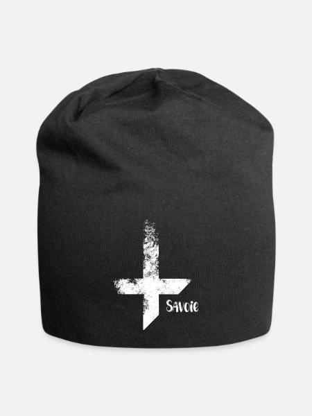 Kreuz von Savoyen - Jersey-Beanie - Schwarz