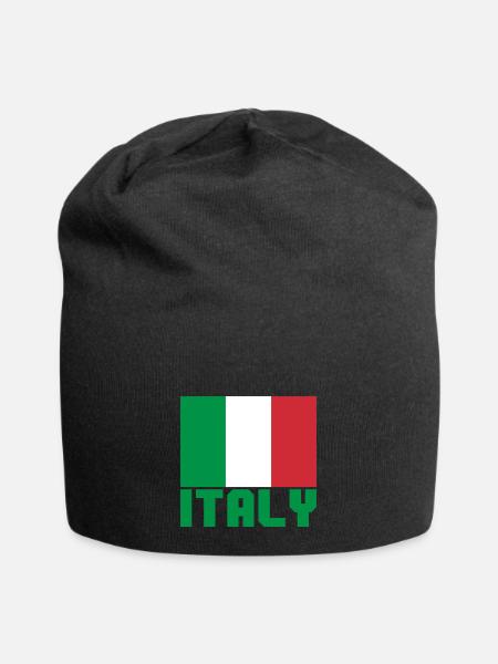 Italie - Bonnet en jersey - noir