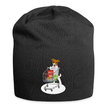 Jack war Shoppen - Jersey-Beanie - Schwarz - Vorne