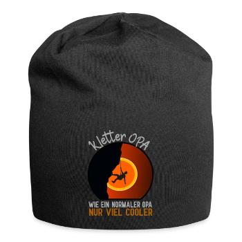 KLETTER OPA Bergsteiger Klettersteig - Jersey-Beanie - Schwarz - Vorne