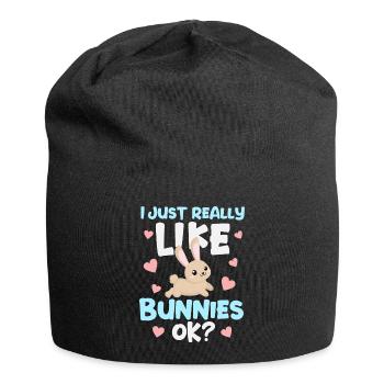Rabbit Rabbit - Jersey Beanie - black - Front