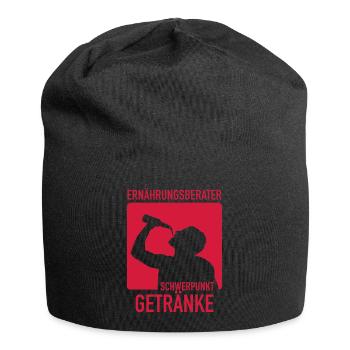 Ernährungsberater Getränke - Jersey-Beanie - Schwarz - Vorne