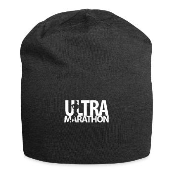 Ultramarathon 100 Kilometer Ultralaufen Geschenk - Jersey-Beanie - Anthrazit - Vorne