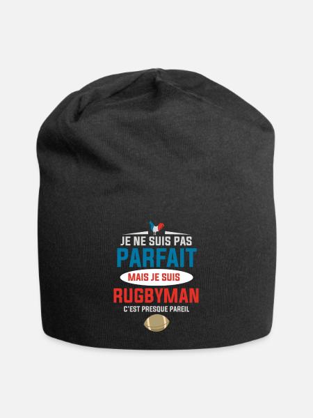 Rugbyman Parfait France Rugby Homme - Bonnet en jersey - noir