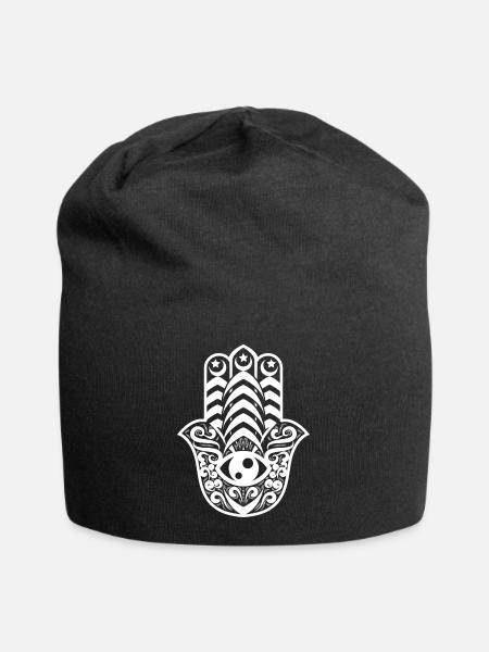 Lkhamsa (hamsa) - Bonnet en jersey - noir