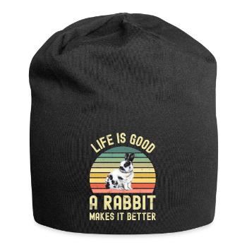 Rabbit Rabbit - Jersey Beanie - black - Front
