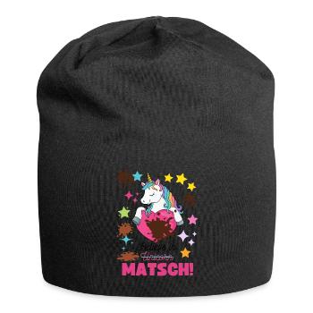 Muddy run shirt mud Matsch Lauf Einhorn Team Frau - Jersey-Beanie - Schwarz - Vorne