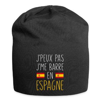 J'peux Pas J'me Barre En Espagne - Bonnet en jersey - noir - Devant