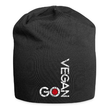 GO VEGAN ANIMAL RIGHTS NOW - Jersey Beanie - black - Front
