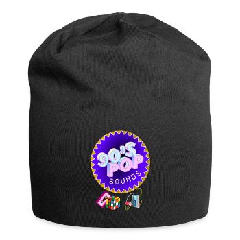 La pop des années 90 sonne rétro - Bonnet en jersey - noir - Devant