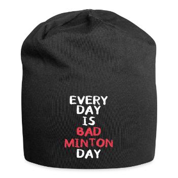 badminton badminton joueur badminton badminton journée - Bonnet en jersey - noir - Devant