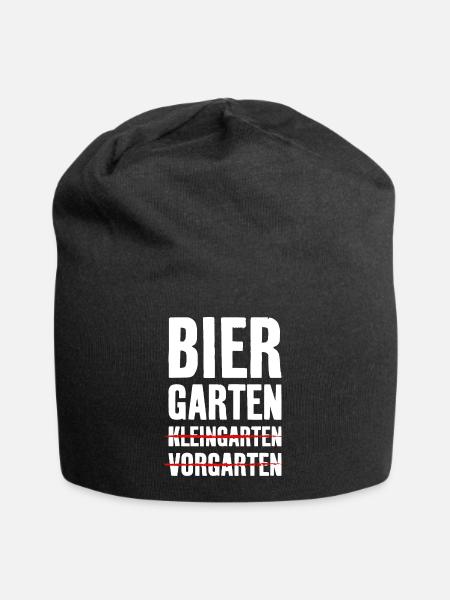 BIERGARTEN KLEINGARTEN GARTEN BIER - Jersey-Beanie - Schwarz