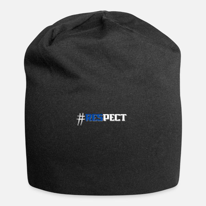 #Respect - Bonnet en jersey - noir