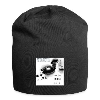 THESHOWMUSTGOON - Jersey Beanie - black - Front