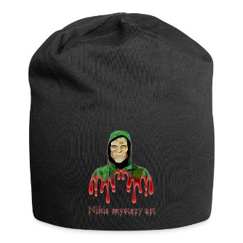 Nikis mystery art with mask - Jersey-Beanie - Schwarz - Vorne
