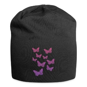 Butterflies - Jersey-Beanie - Schwarz - Vorne