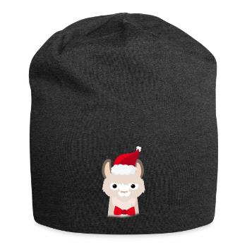 Ugly Christmas Lama - Jersey Beanie - charcoal grey - Front