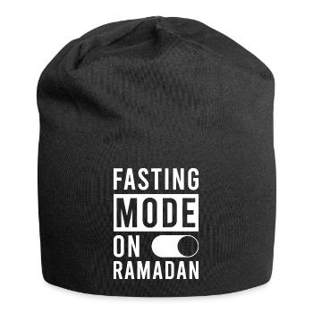 Fastenmodus An Ramadan - Jersey-Beanie - Schwarz - Vorne