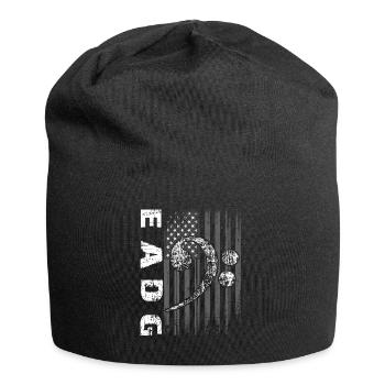Notes de basse EADG avec drapeau américain - Bonnet en jersey - noir - Devant