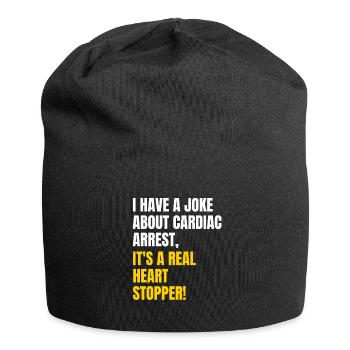 Cardiac arrest joke - Jersey Beanie - black - Front