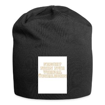Frech - Jersey-Beanie - Schwarz - Vorne