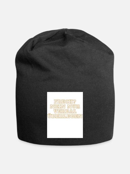 Frech - Jersey-Beanie - Schwarz