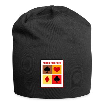 poker 4 faces - Bonnet en jersey - noir - Devant