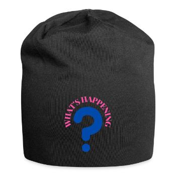 What's Happening Illustration - Jersey Beanie - black - Front