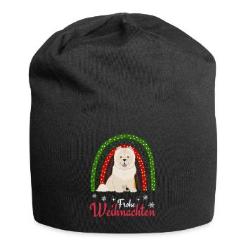 Chow Chow Noël - Bonnet en jersey - noir - Devant