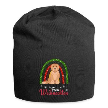 Doux Terrier Tibétain Noël - Bonnet en jersey - noir - Devant