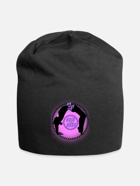 Hola hoop - Jersey-Beanie - Schwarz