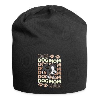 Cute Boston Terrier Puppy Kawaii - Jersey Beanie - black - Front
