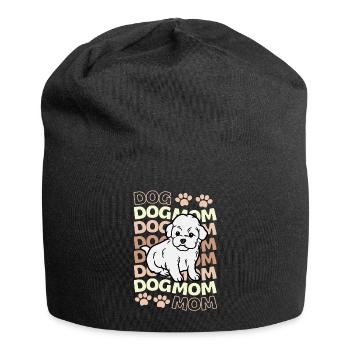 Sweet Bichon Frise kawaii Puppy - Jersey Beanie - black - Front