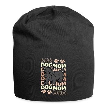 Süßer Scottish Terrier Welpe Liebhaber Kawaii - Jersey-Beanie - Schwarz - Vorne