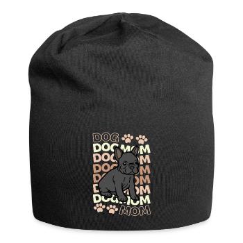 Süße Französische Bulldogge Liebhaber Kawaii - Jersey-Beanie - Schwarz - Vorne