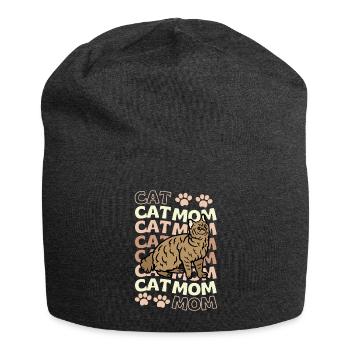 Cute Pixie Bob Cat Mom - Jersey Beanie - charcoal grey - Front