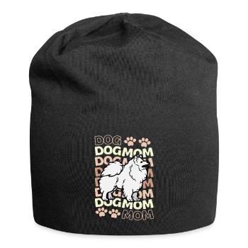 Sweet German Spitz Mama Kawaii - Jersey Beanie - black - Front