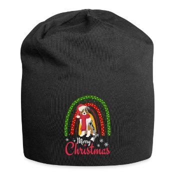 Australian Shepherd Christmas - Jersey Beanie - black - Front