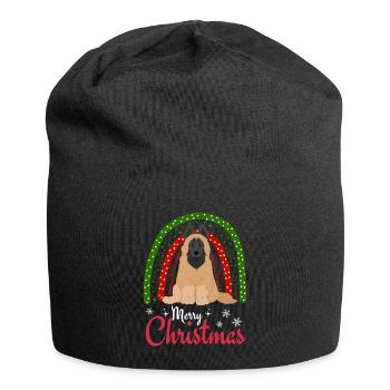 Belgian Tervueren Christmas - Jersey Beanie - black - Front