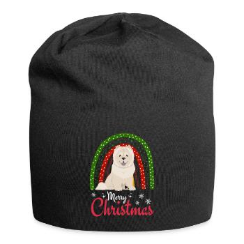 Chow Chow Noël - Bonnet en jersey - noir - Devant