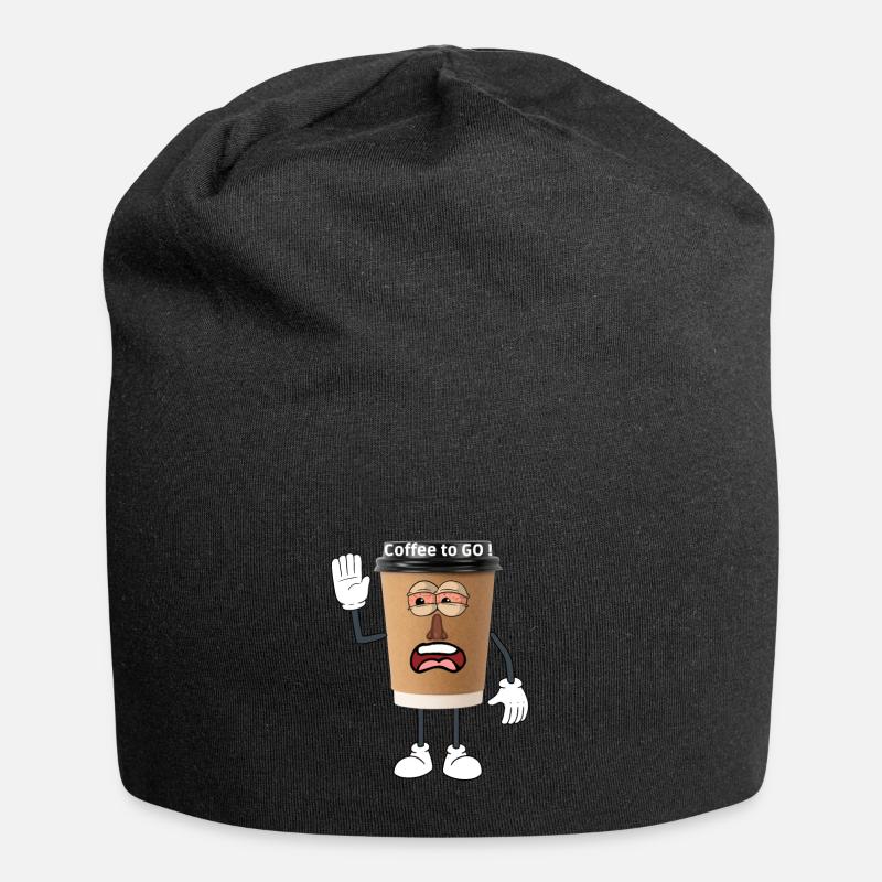 coffee to go - Jersey Beanie - black