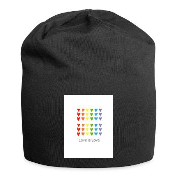 Love is Love - Jersey-Beanie - Schwarz - Vorne