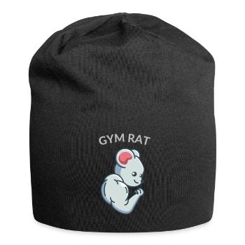 Gym Rat Fitness Ratte Bodybuilding Ratten - Jersey-Beanie - Schwarz - Vorne