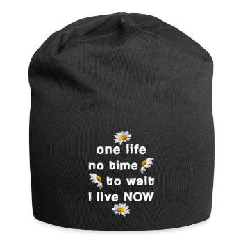 une vie pas le temps d’attendre - Bonnet en jersey - noir - Devant