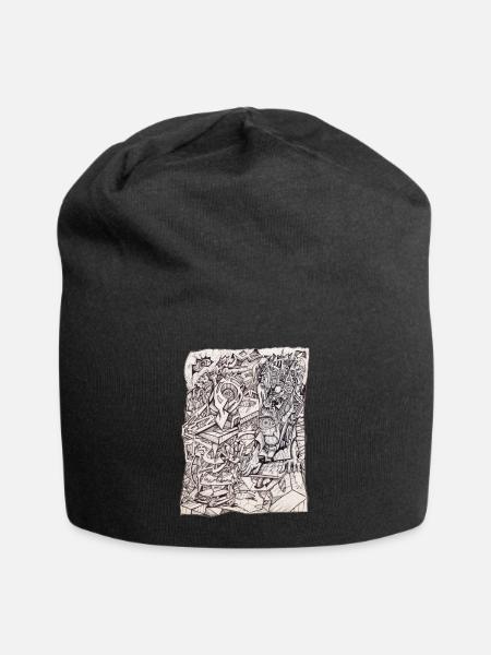 Organ of Worries by Brian Benson - Jersey Beanie - black