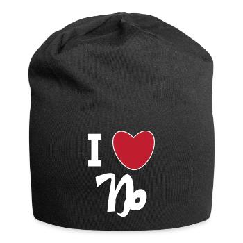 Capricorne Heart Statement Astrologie Superstition - Bonnet en jersey - noir - Devant