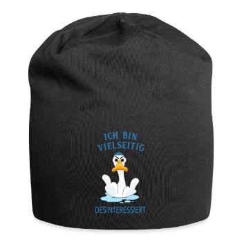 Ich bin vielseitig desinteressiert - Jersey-Beanie - Schwarz - Vorne