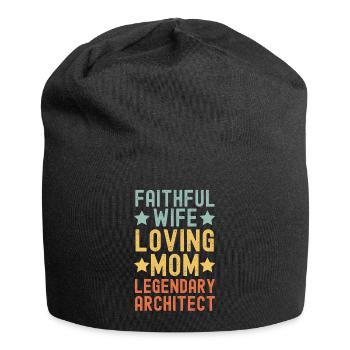 Treue Ehefrau Liebevolle Mutter Architektin - Jersey-Beanie - Schwarz - Vorne