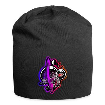 Tortue voyageant dans le temps - Bonnet en jersey - noir - Devant